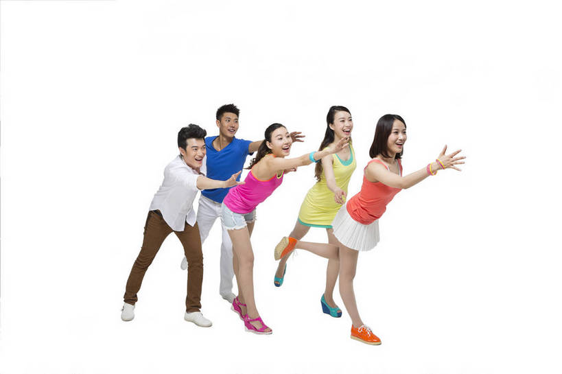 东方人,伙伴,朋友,站,笑,横图,彩色,室内,白天,留白,抠图,白色背景,侧面,时尚,快乐,友谊,幸福,合作,团队,北京,中国,五个人,伸展,图片,许多人,休闲装,现代,排队,一列,一群人,休闲,放松,活力,美女,自信,短裙,摄影,生活方式,青春,同伴,动感,乐观,友情,男人,男性,年轻男性,年轻女性,女人,女性,亚洲人,中国人,年轻人,张开手臂,全身,影棚拍摄,愉快,bj174