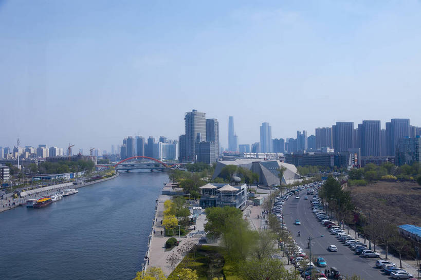 无人,横图,彩色,室外,白天,旅游,城市,道路,建筑,天津,中国,图片,景观,桥,交通,辉煌,现代建筑,旅游胜地,摩天大厦,摄影,风光,文明,发展,繁荣,河,旅行,海河,bj174