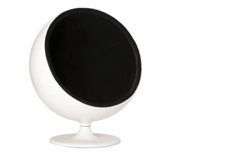 无人,横图,留白,白色背景,正面,家具,椅子,一个,单个,简洁,球椅,太空椅,鸡蛋椅,休闲椅,彩图,全身,影棚拍摄,bj175