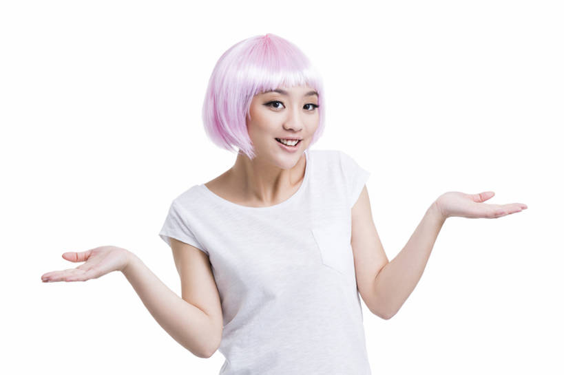 东方人,成年人,一个人,笑,微笑,露齿笑,横图,留白,抠图,白色背景,正面,聚会,时尚,快乐,纯洁,信心,北京,中国,亚洲,仅一个年轻女性,仅一个女性,仅一个人,假发,美丽,注视,休闲装,粉色,观察,看,站着,个性,活力,可爱,乐趣,童年,童趣,耸肩,摄影,生活方式,观看,察看,酷,关注,肖像,童真,东亚,烂漫,无邪,天真,年轻女性,女人,女性,亚洲人,中国人,年轻人,张开手臂,半身,彩图,影棚拍摄,装扮,美人,bj175