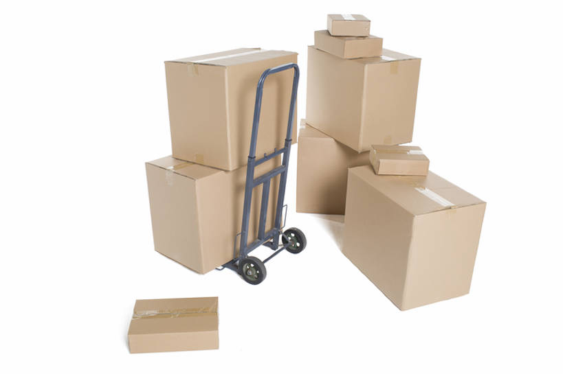 无人,横图,留白,抠图,白色背景,静物,北京,中国,亚洲,堆叠,包裹,包装,商品,马车,盒子,手推车,运输,摄影,搬家,货运,运送,东亚,彩图,影棚拍摄,递送,bj175