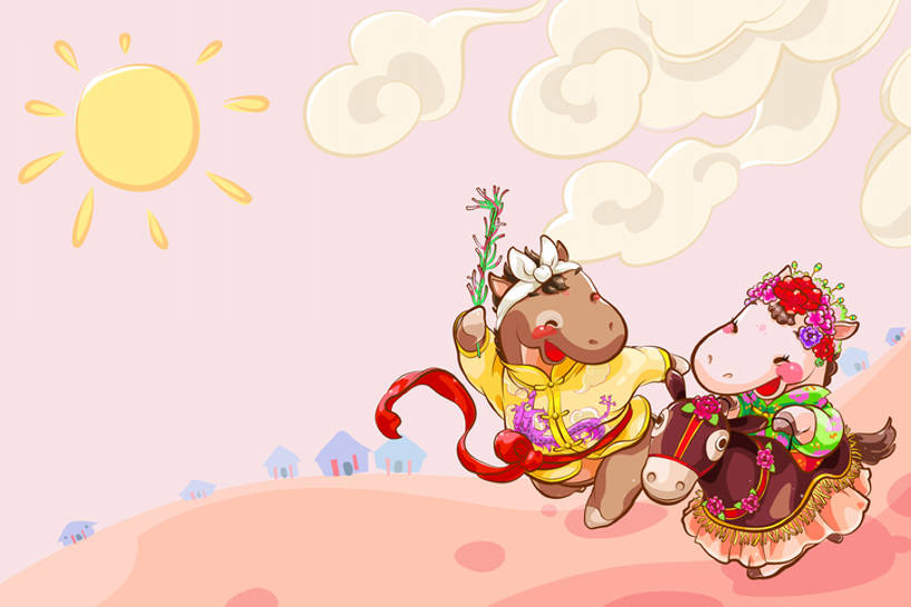 微笑,横图,插画,室外,白天,正面,快乐,兴奋,友谊,幸福,纯洁,数码,科技,太阳,马,日光,中国,春节,亚洲,表演,阴影,风俗,节日,欢呼,庆祝,网络,田地,云,高光,几何,计算机图形,合成,图画,传统,十二生肖,刺激,画,祥云,天空,两只,卡通,精神,可爱,童年,童趣,电脑合成图,数码合成图,享乐,仪式,合成图,中国文化,典礼,漫画,童真,东亚,烂漫,无邪,陪同,写实,具体,具象,秧歌,元旦,制度,陪伴,天真,情侣,画画,全身,传统服装,装扮,欢乐,舞蹈,传统文化,插图,传统节日,伴随,bj175