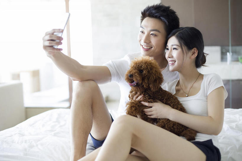 东方人,成年人,两个人,家庭,丈夫,妻子,家,笑,微笑,露齿笑,横图,室内,白天,正面,爱情,快乐,幸福,纯洁,技术,床,卧室,城市,建筑,宠物,狗,手机,北京,中国,亚洲,连接,短裤,房屋,公寓,浪漫,玩,T恤,休闲装,现代,一只,拍照,动物,靠,靠着,休闲,舒服,温暖,温馨,一家人,短袖,恩爱,放松,活力,可爱,亲密,童年,童趣,搭,自拍,恋人,摄影,生活方式,和睦,舒适,住房,享乐,简单,搭着,关爱,房地产,贵妇犬,家居服,童真,智能手机,东亚,烂漫,无邪,陪同,无线电技术,陪伴,无忧无虑,天真,男人,男性,年轻男性,年轻女性,女人,女性,亚洲人,中国人,年轻人,情侣,休闲活动,拥抱,坐着,彩图,爱,欢乐,照相,伴侣,融洽,伴随,bj175