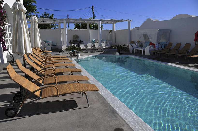 无人,体育馆,游泳池,横图,室外,白天,水,别墅,酒店,希腊,欧洲,球袋,水池,水面,泳池,旅游胜地,摄影,游泳馆,基克拉迪群岛,圣托里尼岛,华贵,希腊共和国,基克拉泽斯群岛,休闲椅,彩图,bj175