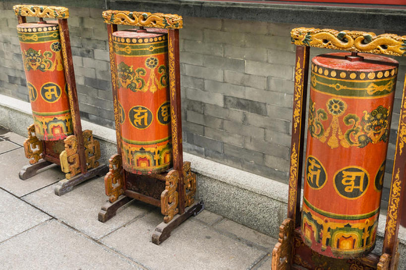 无人,寺庙,横图,室外,白天,北京,中国,亚洲,宗教,东亚,喇嘛,喇嘛教,雍和宫,祈祷轮,bj175