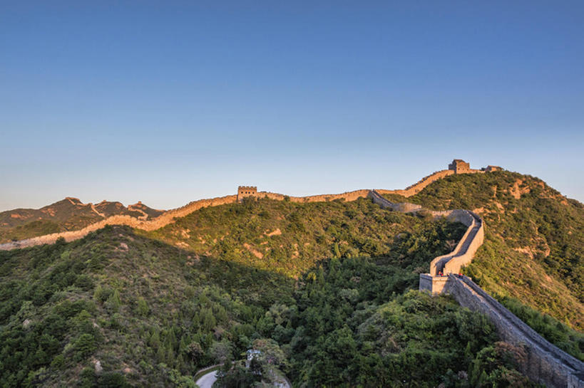 横图,室外,白天,长城,中国,墙,地形,风景,天空,东亚,河北省,金山岭,bj175