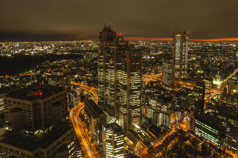 高楼大厦,横图,室外,夜晚,夜景,东京,日本,都市,风景,建造,池袋,bj175