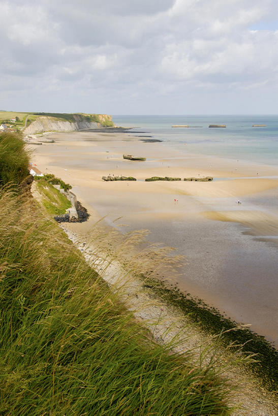 无人,竖图,海洋,法国,欧洲,地形,风景,天空,诺曼底,海滩,bj175