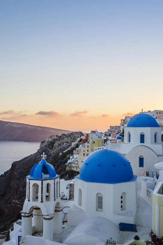 竖图,海洋,希腊,欧洲,风景,天空,黄昏,建造,圣托里尼岛,bj175