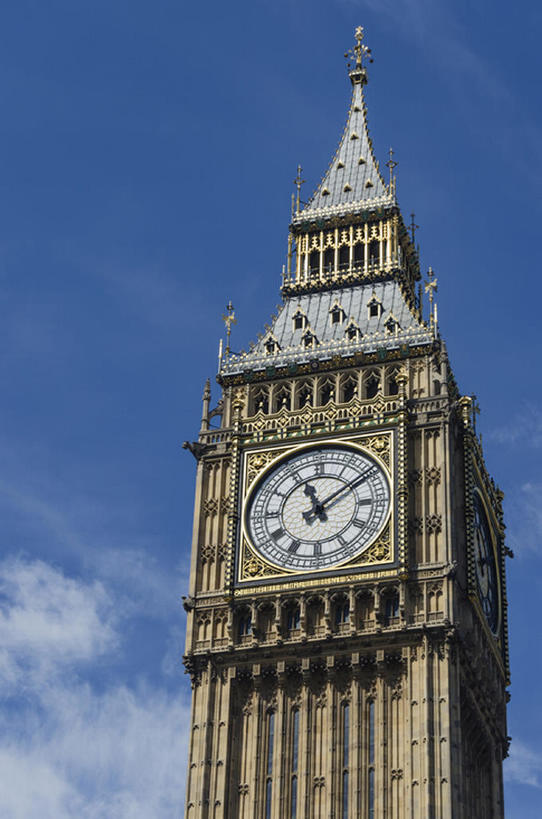 竖图,室外,白天,欧洲,伦敦,大本钟,英格兰,钟塔,世界遗产,天空,建造,钟,bj175