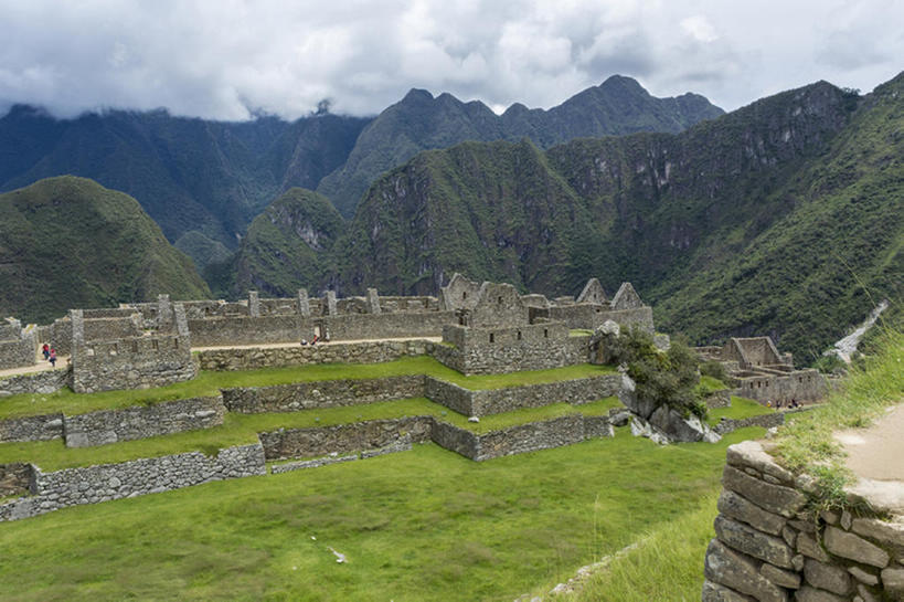 横图,山,秘鲁,文化遗产,云,石墙,世界遗产,遗址,天空,南美,马丘比丘,联合国教科文组织,bj175