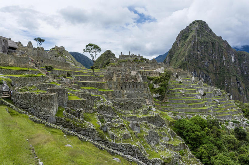 横图,山,秘鲁,文化遗产,云,石墙,世界遗产,遗址,天空,南美,马丘比丘,联合国教科文组织,bj175