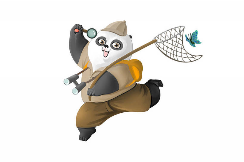 无人,跑,跳,横图,插画,留白,抠图,白色背景,快乐,幸福,纯洁,数码,科技,哺乳动物,野生动物,熊猫,蝴蝶,帽子,中国,亚洲,握,阴影,网络,放大镜,高光,几何,计算机图形,合成,图画,刺激,画,一只,动物,背包,蝴蝶网,卡通,活力,可爱,童年,童趣,握着,电脑合成图,数码合成图,享乐,合成图,春游,户外活动,漫画,童真,东亚,烂漫,无邪,写实,具体,具象,双筒望远镜,无忧无虑,天真,欢乐,插图