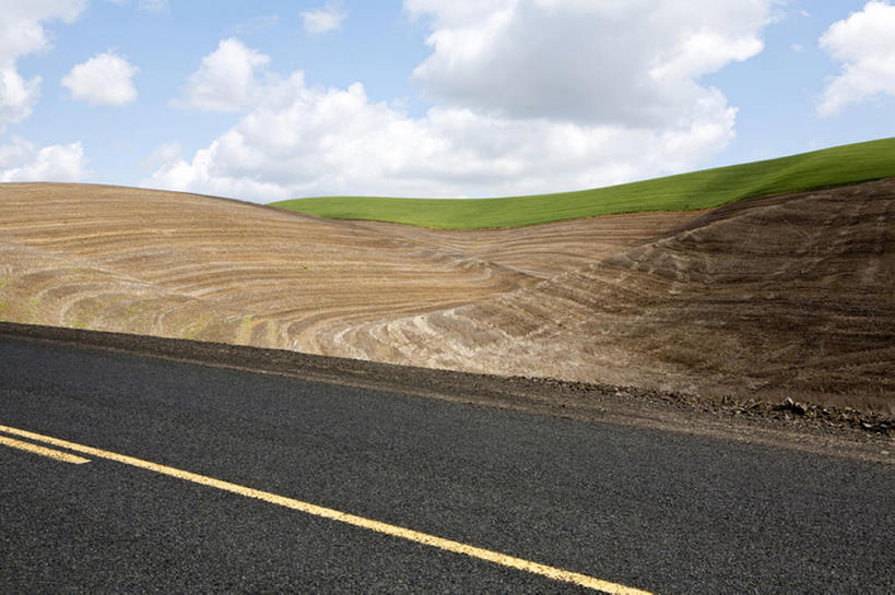 无人,横图,室外,白天,背景,山,高速公路,路,华盛顿,美国,直线,山路,方向,运输,摄影,双黄线,宁静,帕卢斯,彩图,旅行,汽车广告背景图,bj175