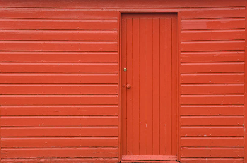 无人,横图,室外,白天,留白,门,建筑,英国,木制,木材,苏格兰,建筑物,棚,红色,摄影,建造,颜料,前门,彩图,小屋,全画幅,bj175