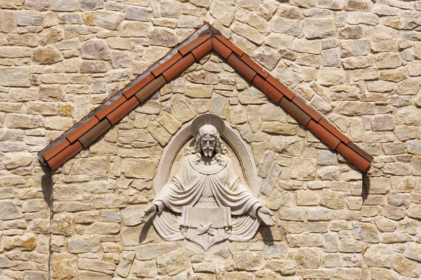 无人,教堂,横图,室外,白天,石头,建筑,雕塑,美国,雕像,石墙,摄影,宗教,建造,基督,基督教,天主教,耶稣,德克萨斯,救世主,基利斯督,弥赛亚,默西亚,灵性,彩图,礼拜堂,bj175