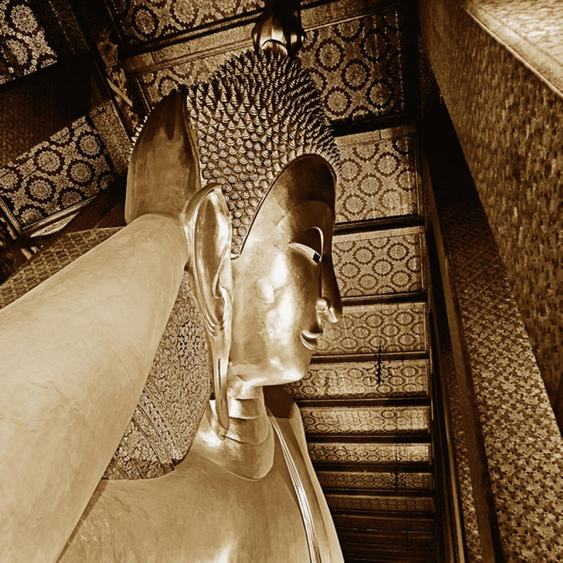 无人,寺庙,方图,室内,白天,仰视,天花板,雕塑,曼谷,泰国,花纹,图案,宏伟,佛,摄影,宗教,佛教,彩图,低角度拍摄,礼拜堂,金子,bj175