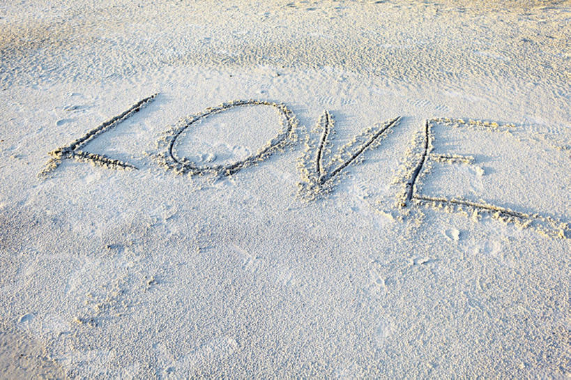 无人,横图,室外,白天,留白,写,沙子,海岸线,浪漫,摄影,宁静,消息,佛罗里达,海滩,彩图,爱,bj175