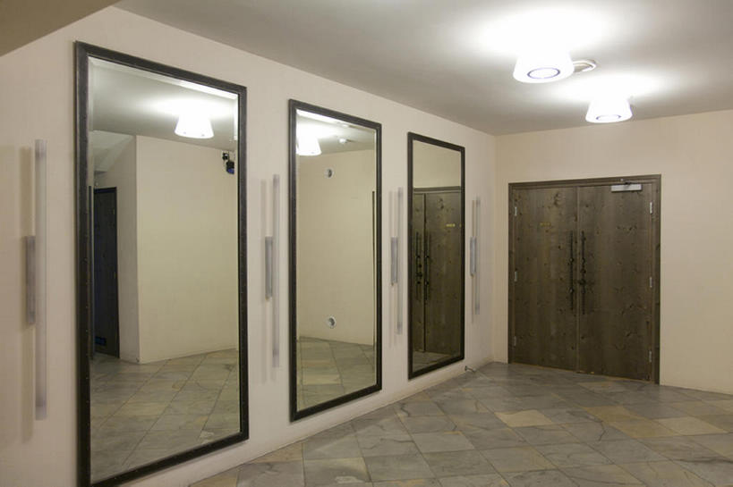 无人,横图,室内,镜子,门,建筑,爱沙尼亚,反射,摄影,建造,砖地,彩图,建筑结构,bj175