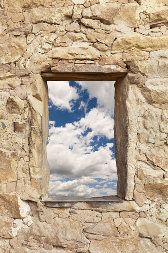 无人,竖图,室外,白天,石头,名胜古迹,窗户,美国,墙,混凝土,蓝色,天空,摄影,科罗拉多州,彩图,建筑结构,bj175