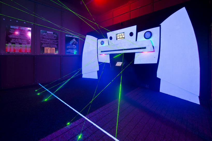 无人,横图,室内,游戏,运动,激光,器材,球场,玩,现代,乐趣,摄影,照亮,照明设备,彩图,bj175